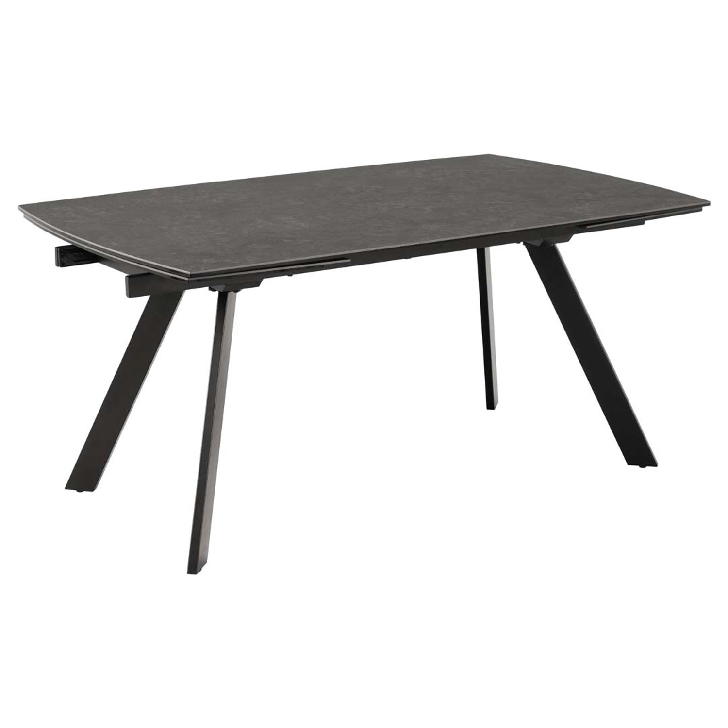 ebuy24 Blackburn Esstisch 97x160/240cm inkl Zusatzplatten Schwarz