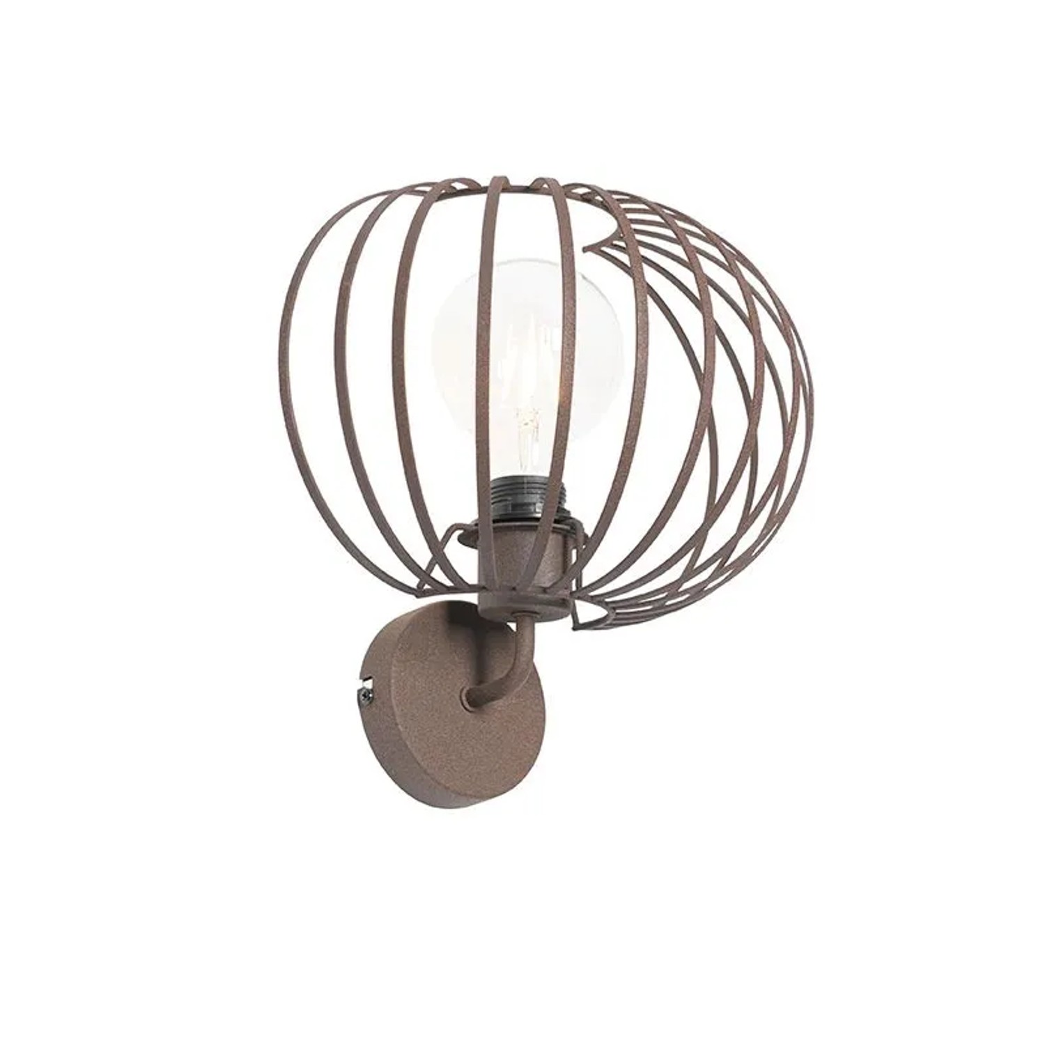 QAZQA Design Wandleuchte rostBraun 30 cm Johanna