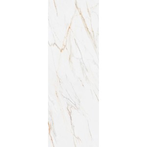 Decoflooring SPC-Wandpaneel 260 cm x 90 cm Marmor Weiß-Gold