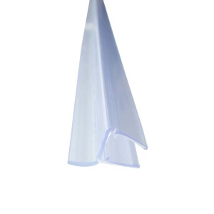 Transparente Bagnoxx Spaltdichtung/Türdichtung (2m) für 8mm Glas im Detail.