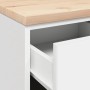 vidaXL Garagen-Aufbewahrungsschrank Weiß 40x51x85 cm Massivholz Kiefer 860589_9