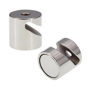 Tifler Magnet-Stabgreifer mit Haken, Neodym, silberfarben, für Haushaltshelfer.