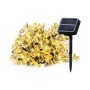 Leuchtende Salcar Solar-Lichterkette mit 20 warmweißen Kirschblüten-LEDs und Solarmodul für Garten & Balkon.
