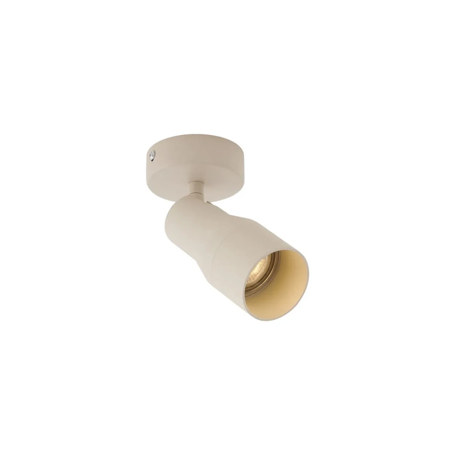QAZQA Moderner Deckenstrahler Beige GU10 50 mm Rund Stanley