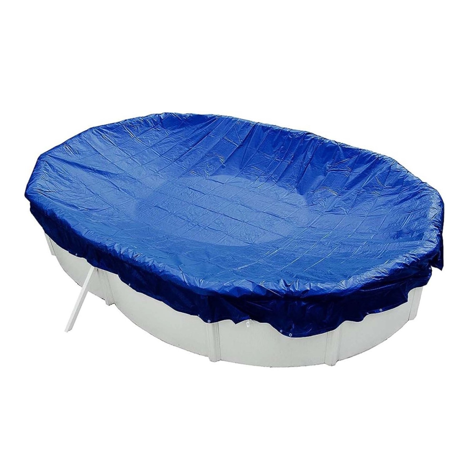 Evolution Abdeckplane Oval 700x420cm Blau mit Übermaß Sommer Winter Pool Sc günstig online kaufen