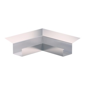 Sarei Kastenrinnenwinkel Piccolo Inneneck 90° Alu Natur RG 70 zur Verbindung von Dachrinnen.