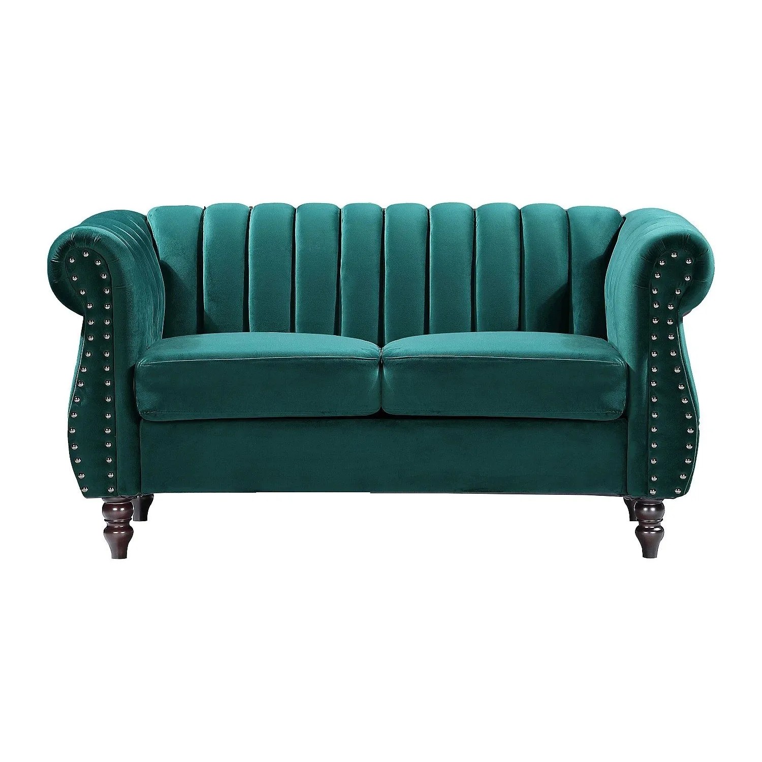 Vente-unique Sofa Ohne Schlafmöglichkeit Trumbo Smaragdgrün 150 cm