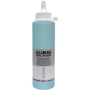 Flasche Lukas Cryl Studio Premium-Acrylfarbe 250ml, Farbe Arktis.