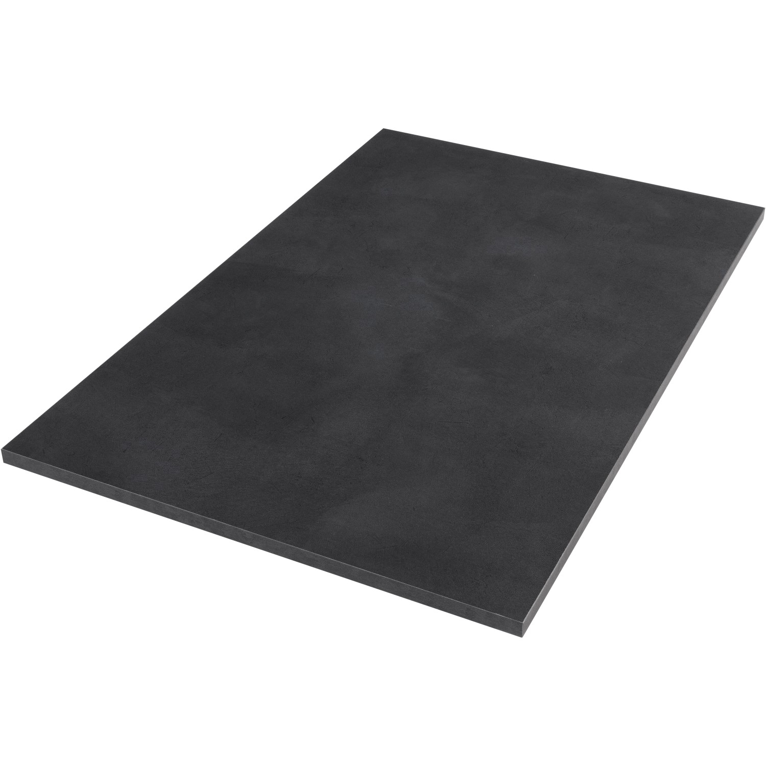 Tischplatte Midnight Stucco Betonoptik Dunkel 120 cm x 80 cm x 2,5 cm