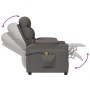 vidaXL Massagesessel Elektrisch Dunkelgrau Stoff 3143504_8