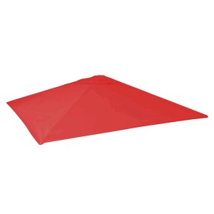 Roter MCW Ersatzbezug für Sonnenschirm, 5x5m. Bezug aus Polyester.