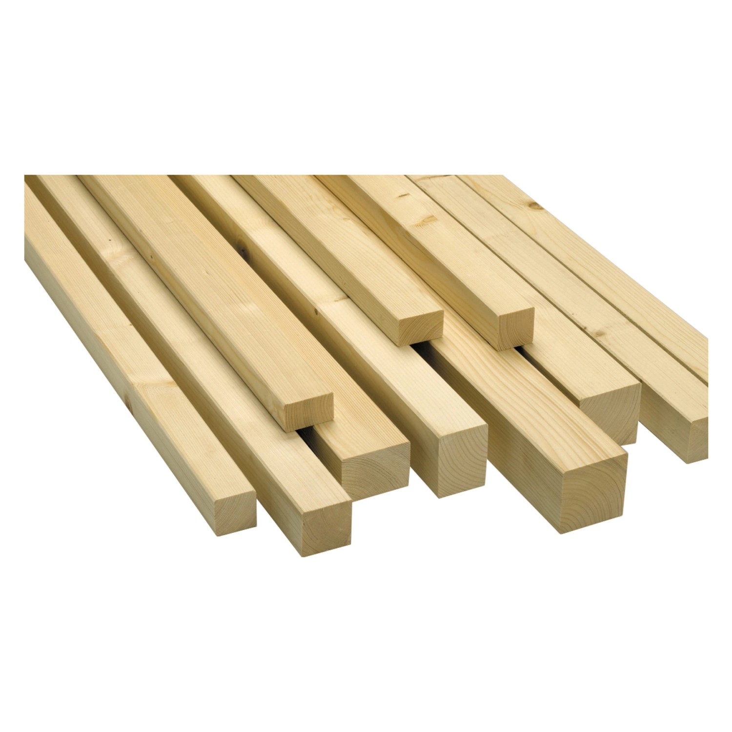 Rahmenholz aus Fichte/Tanne gehobelt 54 mm x 54 mm x 2.000 mm