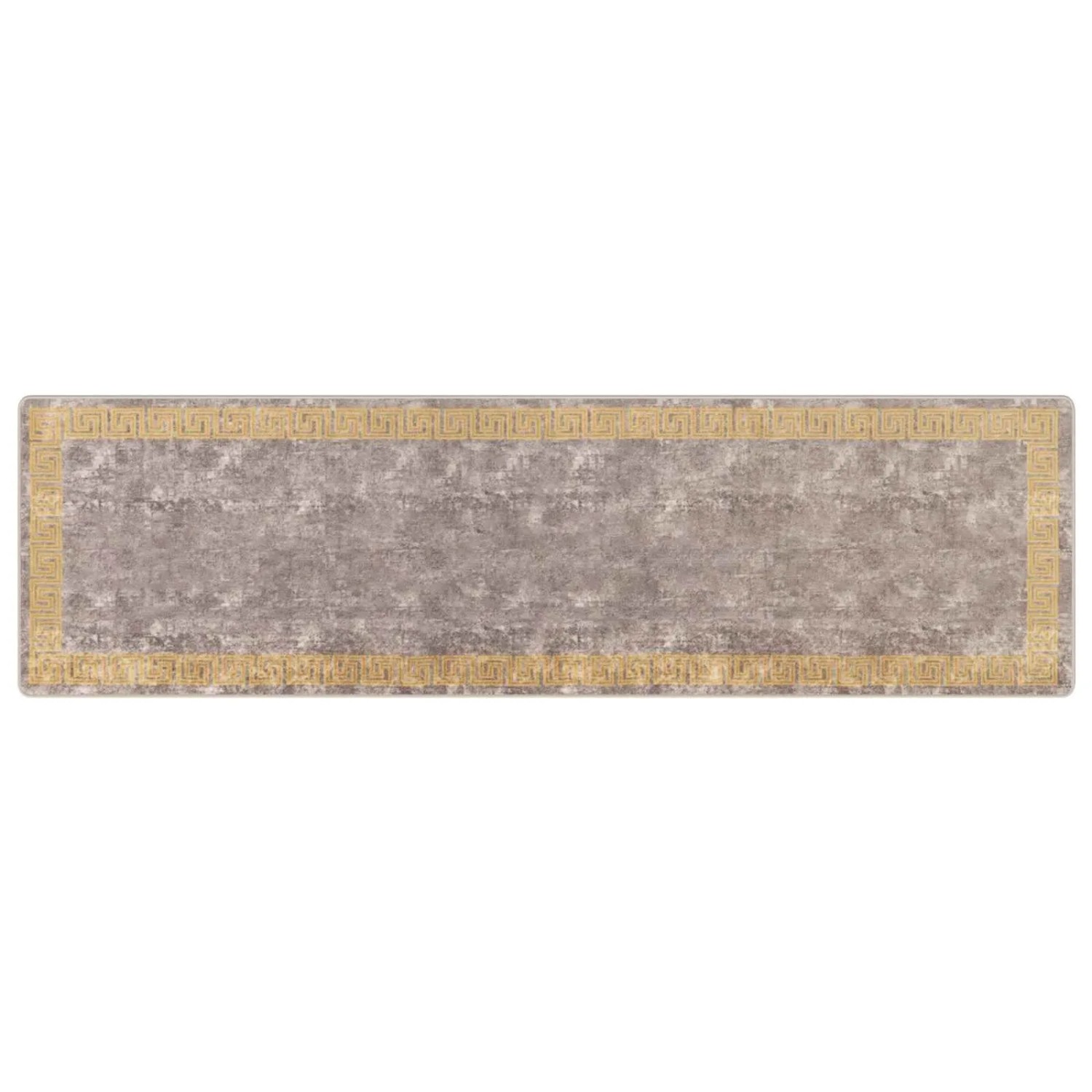 vidaXL Teppichläufer MARSA Grau 100 x 350 cm Polyester und PVC 42023363