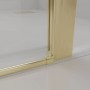 Detailaufnahme: Goldene baliv Duschkabine DUK-90.52E, 90x90 cm, Eckeinstieg.
