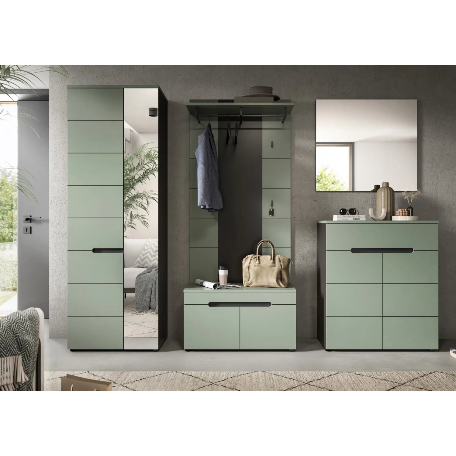 Inn.Furn Garderobenpaneel in Salbei und Grau 80 x 141 cm Cooper_7