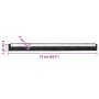 vidaXL Bodenabzieher 75x2x5 cm Stahl und Gummi 4008382_5