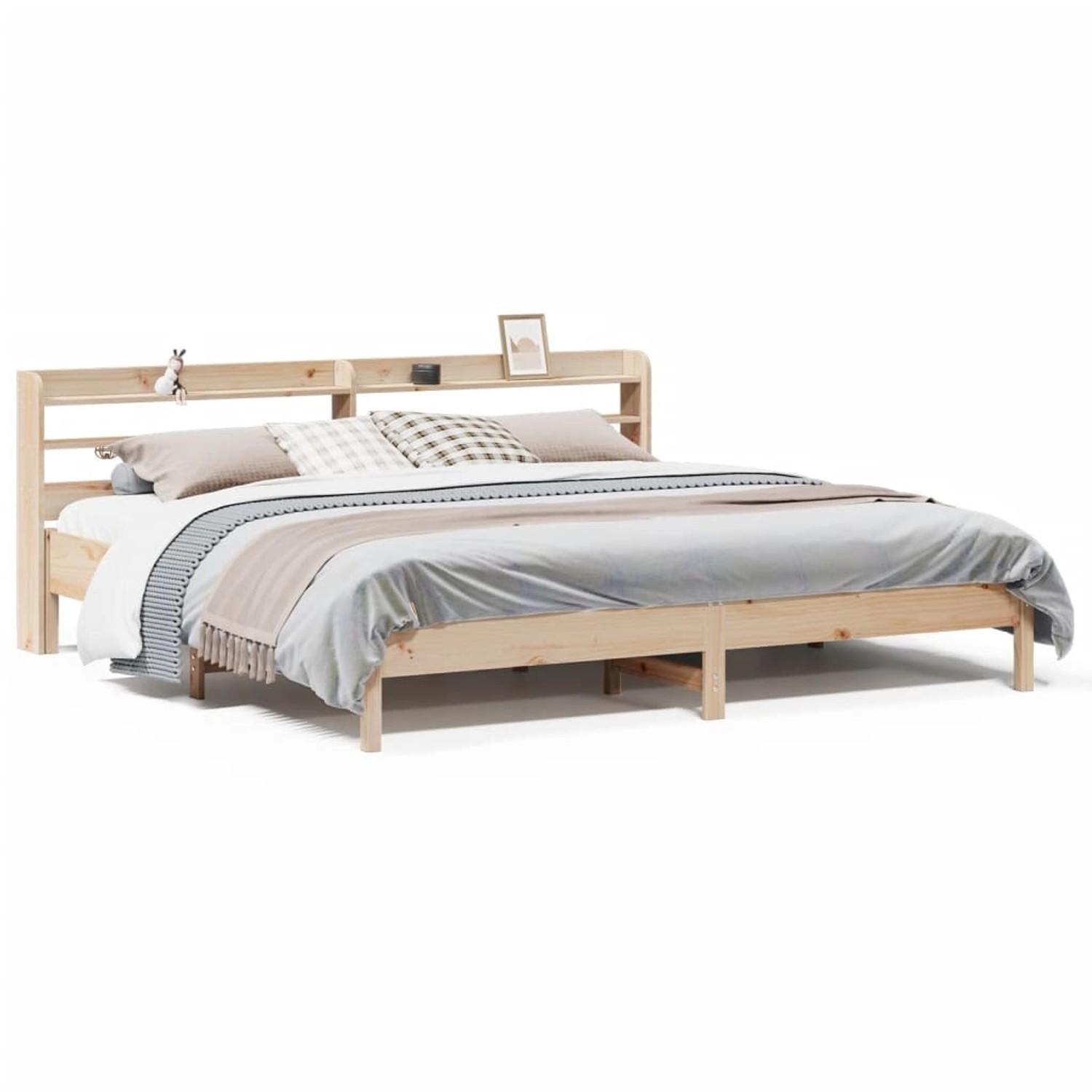 vidaXL Massivholzbett ohne Matratze 200x200 cm Kiefer2100266 günstig online kaufen
