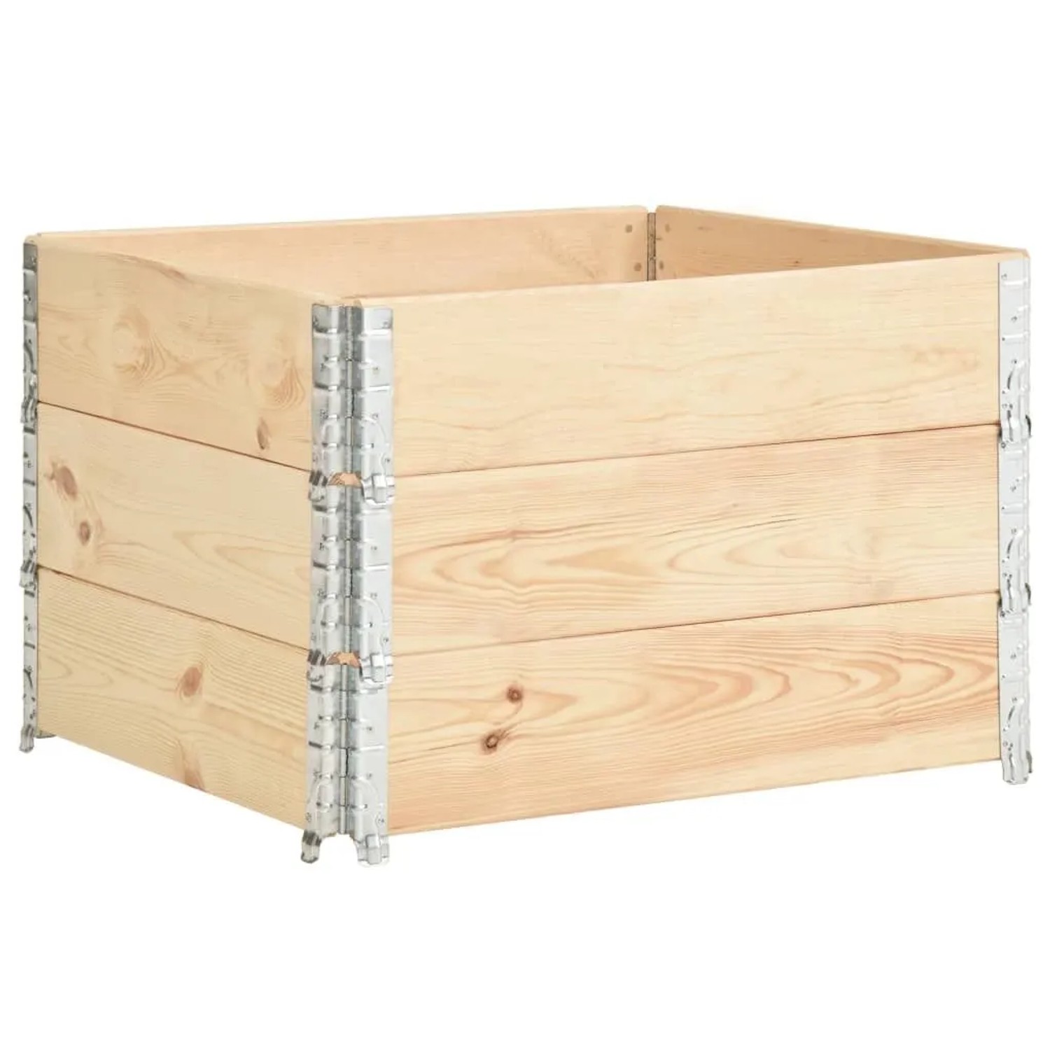vidaXL Hochbeete 3 Stk 100x100 cm Kiefer Massivholz 3055169