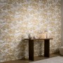 Erismann Vliestapete Elle Decoration 4 Golden Grove Gold mit Waldmotiv.
