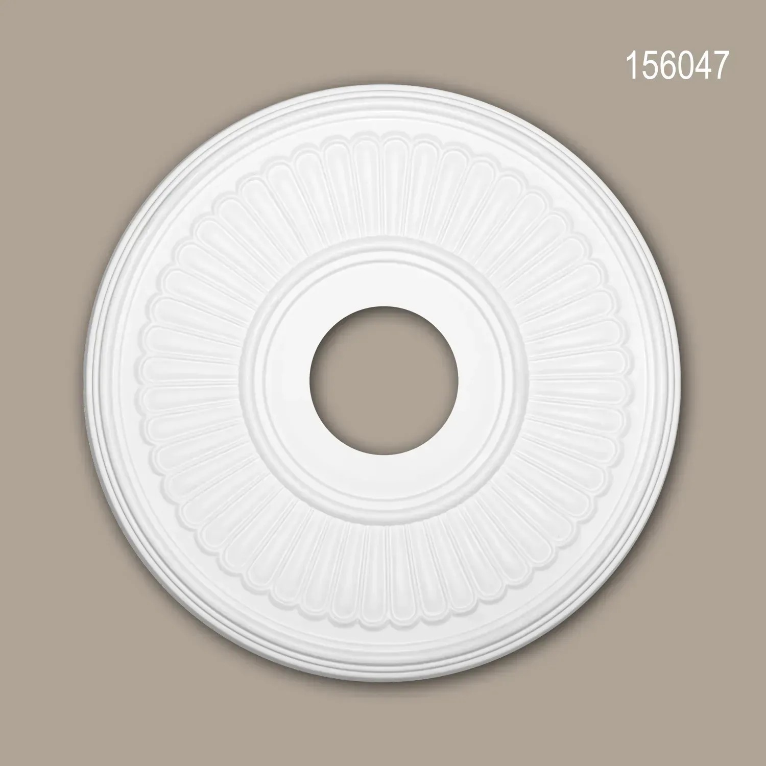 Profhome Rosette – 88,7 Cm Durchmesser, Polyurethan Hartschaum | Vorgrundierte Deckenrosette Für Innen & Außen