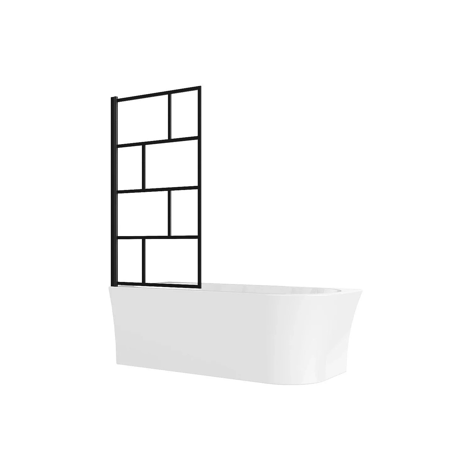 Vente-unique Duschbadewanne Ponticola Weiß 150 cm
