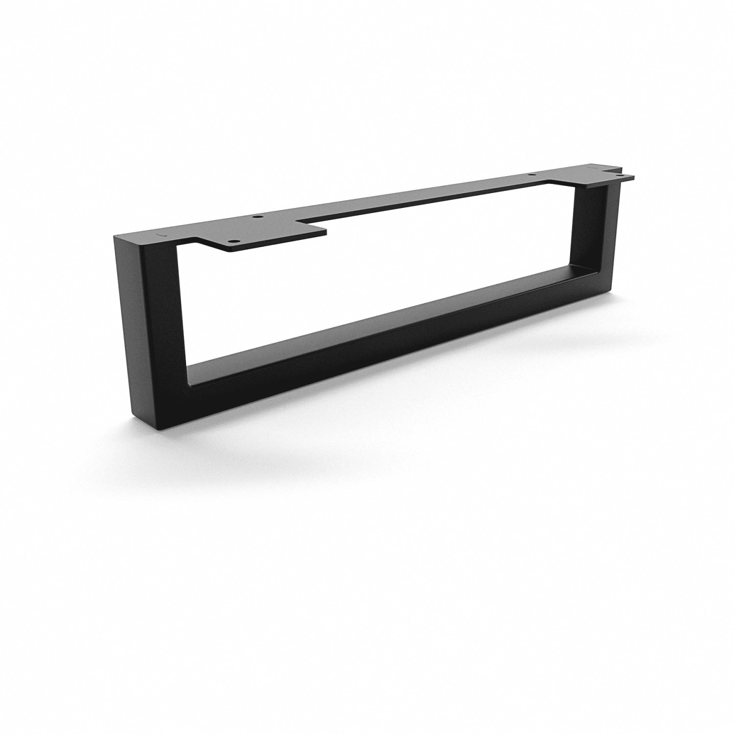 HEVVA Möbelbein GRAZ 10 cm Hoch 40 cm Tief 1 Stück Schwarz