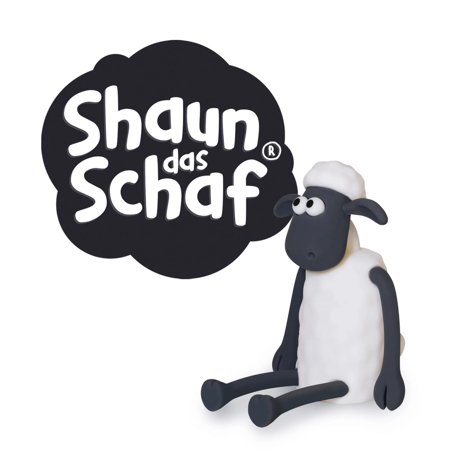 MegaLight LED-Nachtlicht Shaun das Schaf, Akku-Nachtlampe mit RGB+W Licht, 12,2 cm.
