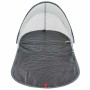 Graues vidaXL Strandzelt mit Pop-Up Funktion, wasserdicht, für Camping und Strand.