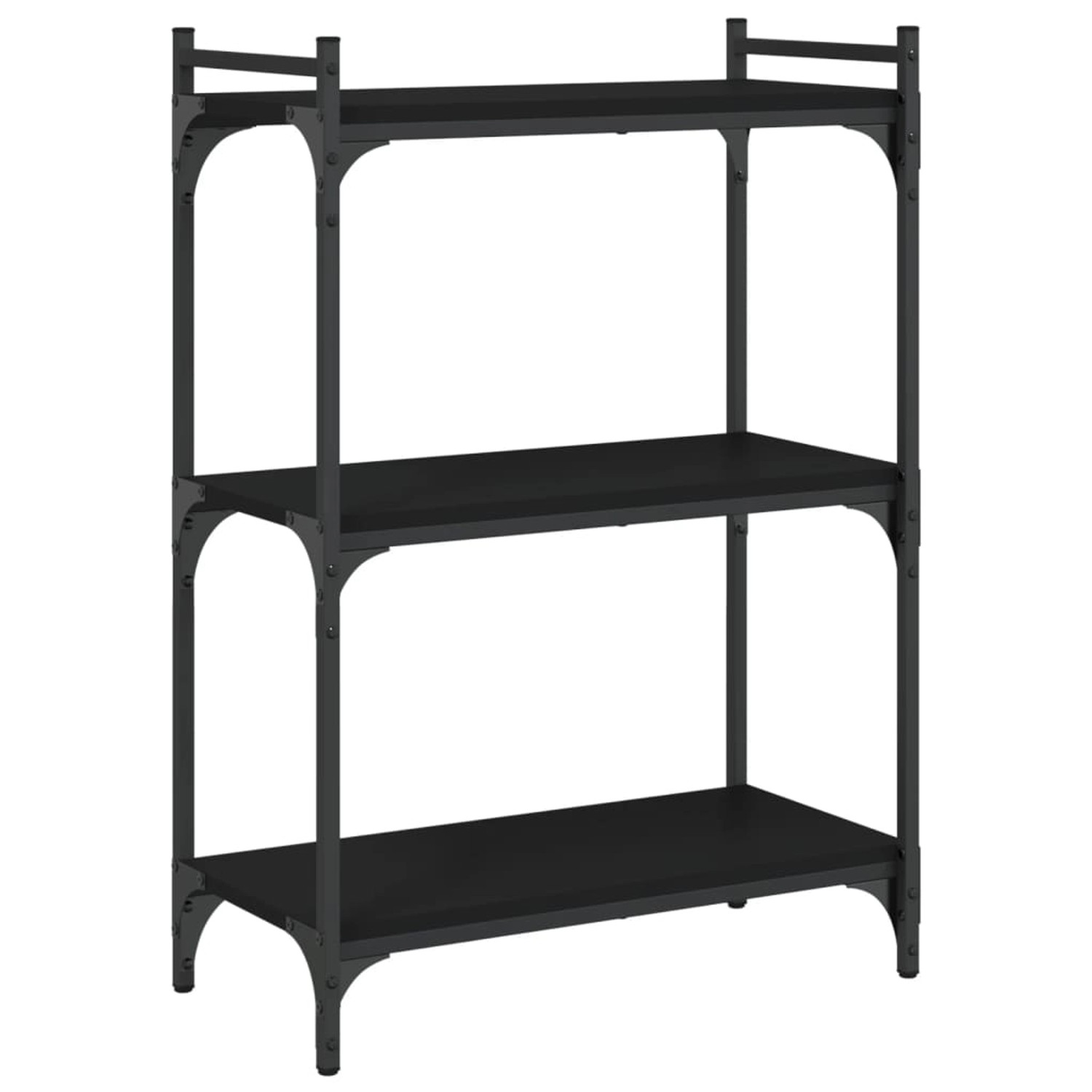 vidaXL Bücherregal Bücherregal 3 Böden Schwarz 60x30x86 cm Holzwerkstoff, 1 günstig online kaufen