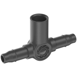 Gardena T-Stück für Micro-Drip-Systeme, 4,6 mm (3/16 Zoll) zur Verbindung von Sprühdüsen/Endtropfern.