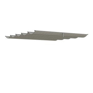 Siena Garden Dachbezug, grau, 300x300 cm, für Schattenmanufaktur Pergola.