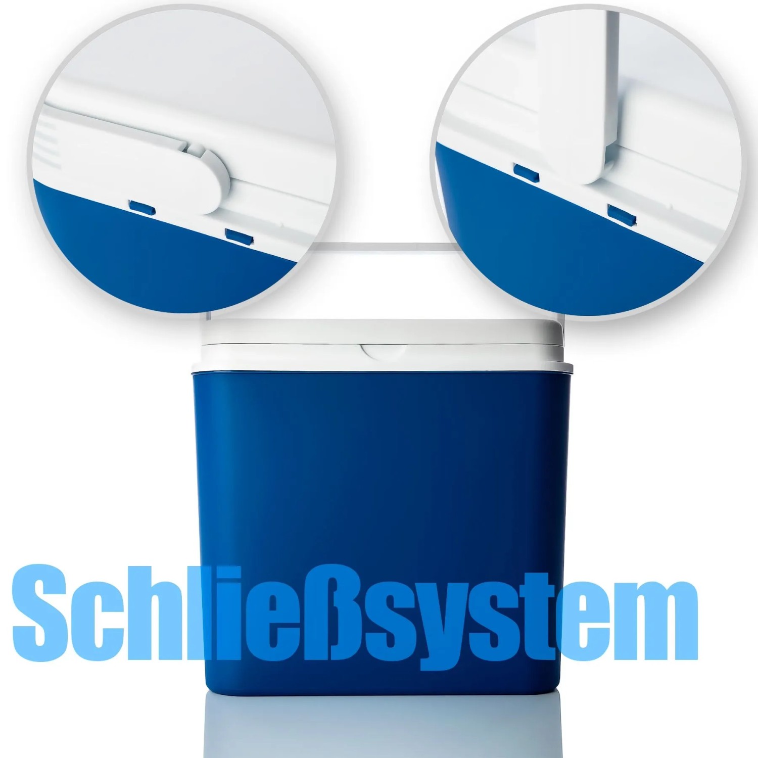 BigDean Kühlbox 24 Liter Blau Weiß Inklusive 6 Kühlakkus Bis Zu 14 Stunden  Kühlung Kühltasche Für Unterwegs Outdoor Thermobox Für Picknick Camping_3