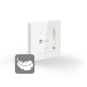 Somfy Smoove Origin Io Funkwandsender zur Rollladensteuerung in Weiß.