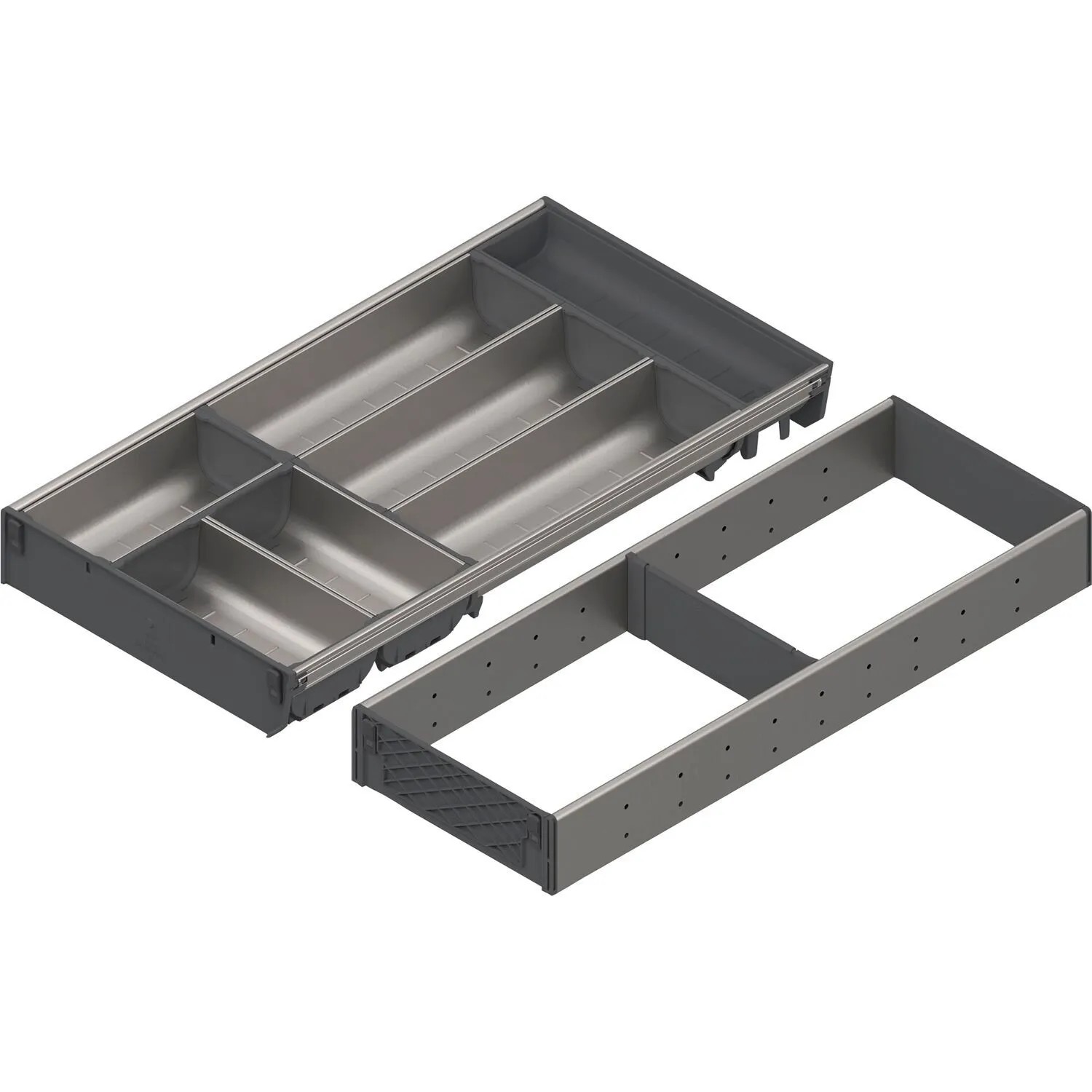 Blum Komplettset Orga-Line Essbesteck Korpusbreite 1.100-1.199 mm Nennlänge 550 mm Grau