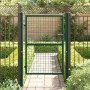 vidaXL Zauntor Stahl 100x125 cm Grün 145733_3