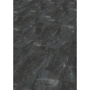 Check One Click-Vinylboden Windeck Marmor, XL Fliesen mit dunkler Marmoroptik.