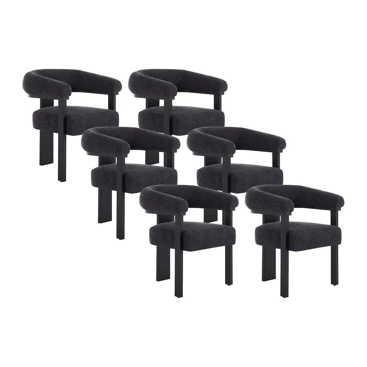 Vente-unique Stuhl Livelia Anthrazitgrau 64 cm