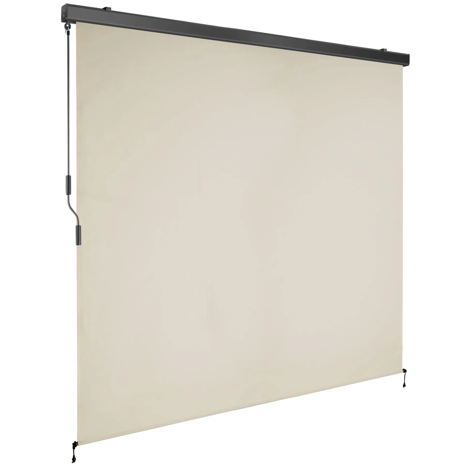 Tectake Senkrechtmarkise Eloise Verschiedene Größen Uv Beständig und Wasserabweisend 200 x 250 cm 10 x 200 x 250 cm Beige