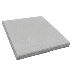 Diephaus Gehwegplatte, Zementgrau, 30x30x3 cm. Quadratische Terrassenplatte aus Beton mit gefasten Kanten.