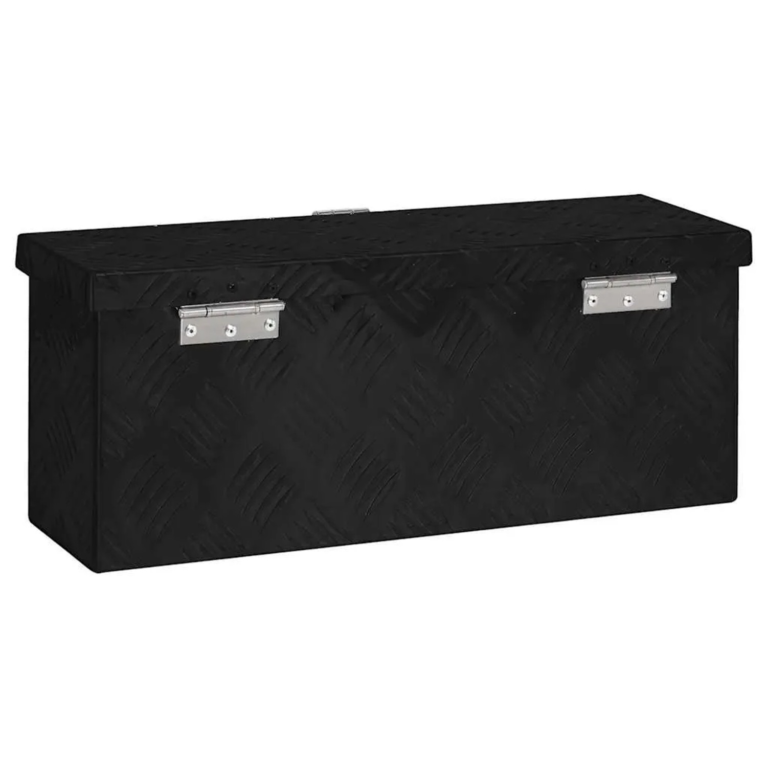 DELUKE Aluminiumbox Mit Deckel Abschließbar Alubox Deichselbox Alu Anhängerbox Werkzeugkiste Transportbox Metallkiste 50x15x20,5cm Schwarz_5