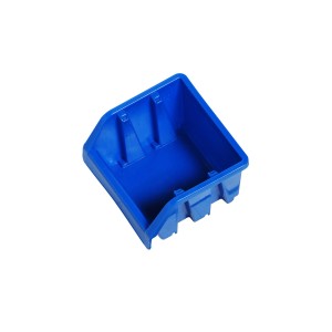 Blaue LUX Lagersichtbox Größe 1, stapelbar, für Aufbewahrungssysteme.