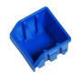 Blaue LUX Lagersichtbox Größe 1, stapelbar, für Aufbewahrungssysteme.
