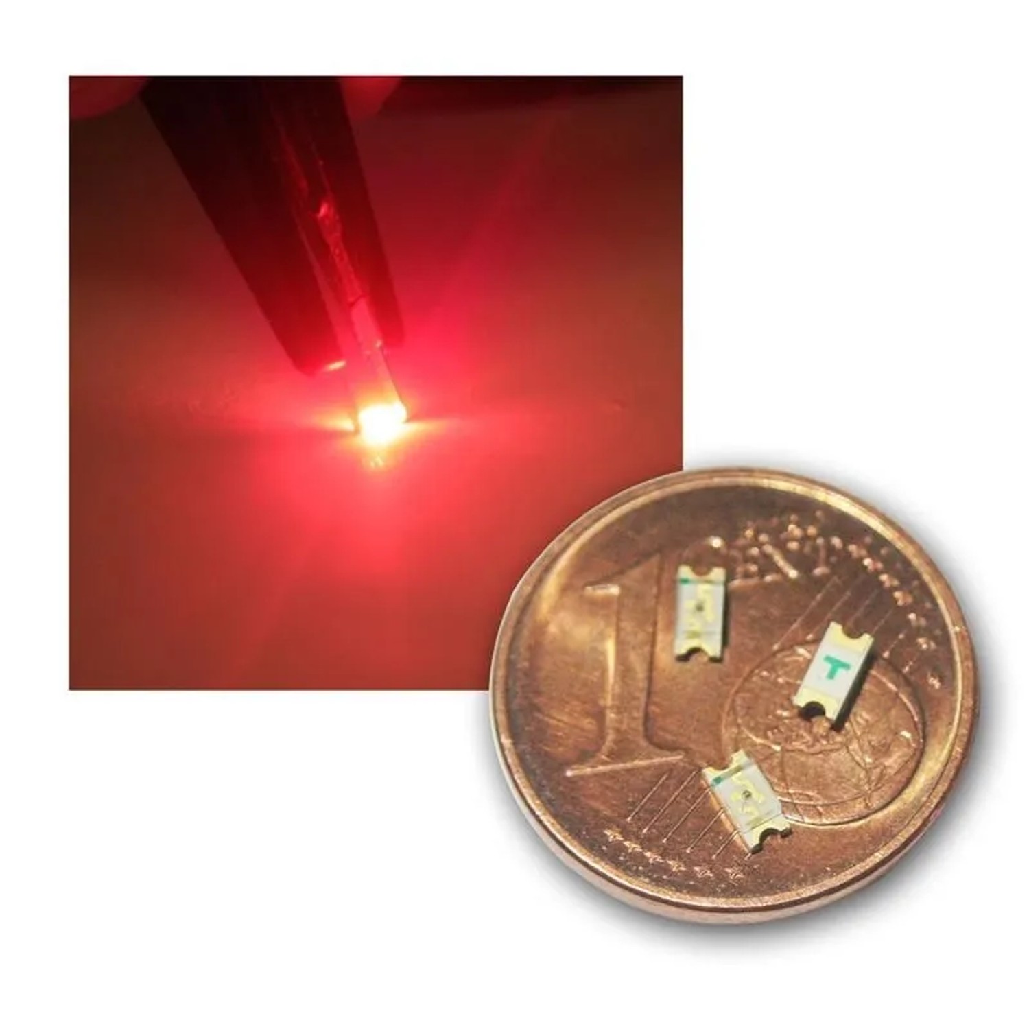Image of world-trading-net 20x SMD LED 1206 Rot Klar Typ WTN-1206-100r
