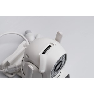 Technaxx TX-328 Dual Kamera für Aussen, weiss, mit MicroSD Slot und Antennen