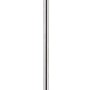 Konische Edelstahl-Gartenfackel, 115cm hoch, für stimmungsvolle Gartendekoration.
