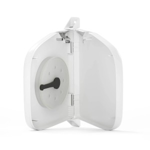 Bauheld Rollladen Gurtwickler Aufputz 14mm Mini Aufklappbar mit Kunststofftrommel Weiß