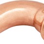 Kupfer Press-Bogen, 22 mm, 90 Grad für Kupferrohr-Installationen.