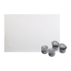 Kordo Geländerschutzplatte Mit 4-er Set Befestigungsstützen Grau