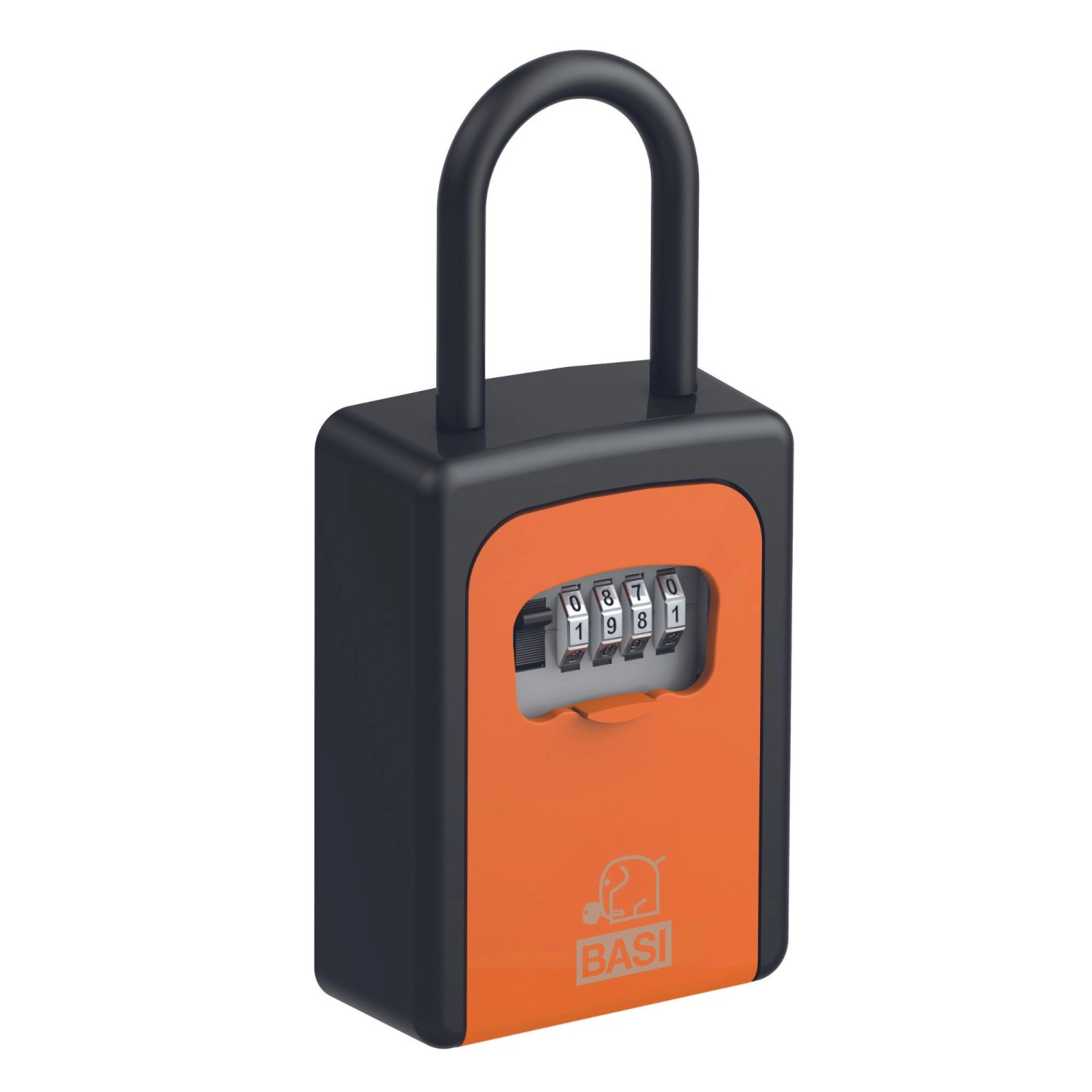 Basi - Schlüsselsafe - SSZ 200B - Schwarz-Orange - mit Zahlenschloss - Aluminium - 2101-0005-1119