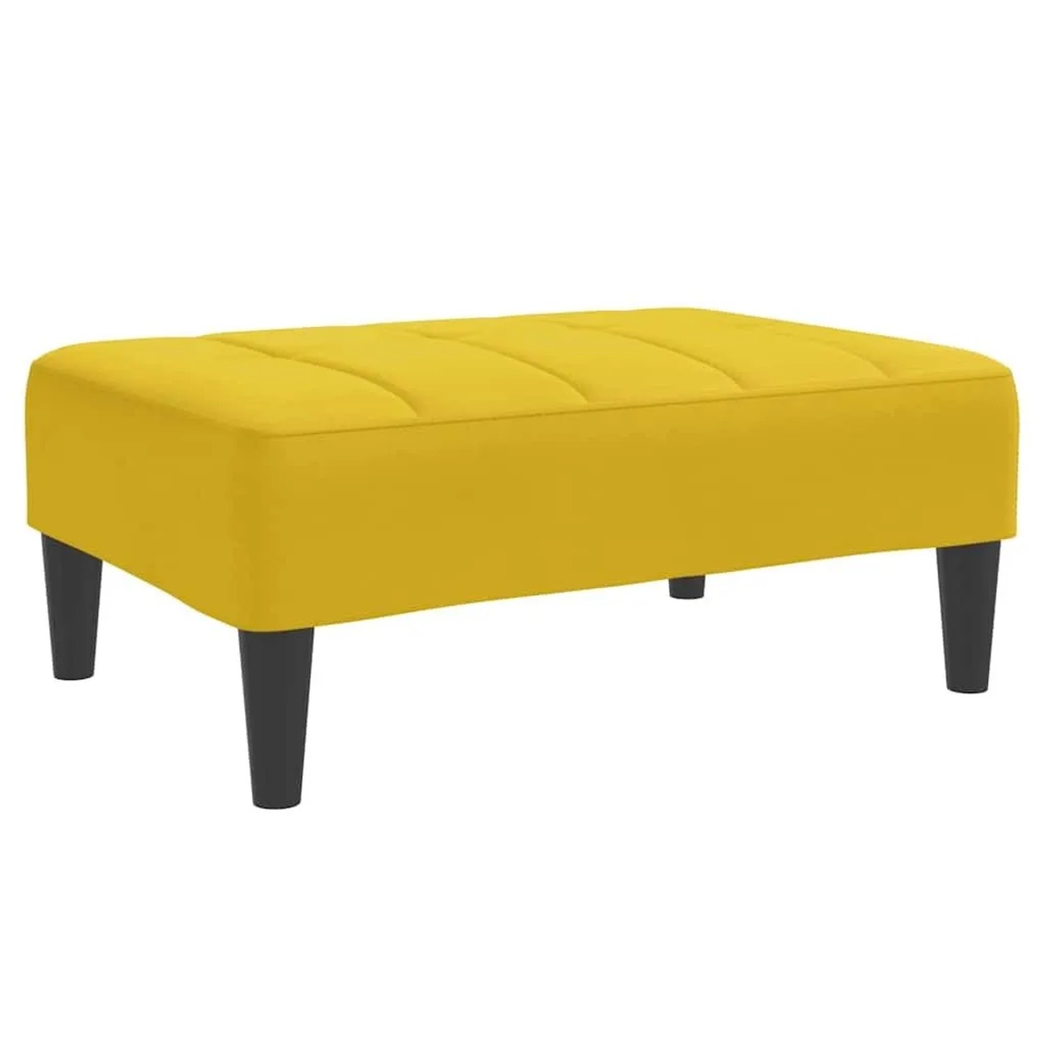 vidaXL Fußhocker Gelb 77x55x31 cm Samt 4007388
